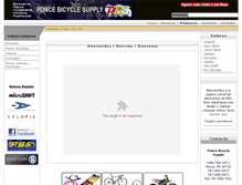 Tablet Screenshot of poncebicyclesupply.net